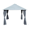 Grey Gazebo Jardim Aço Canopy Shelter